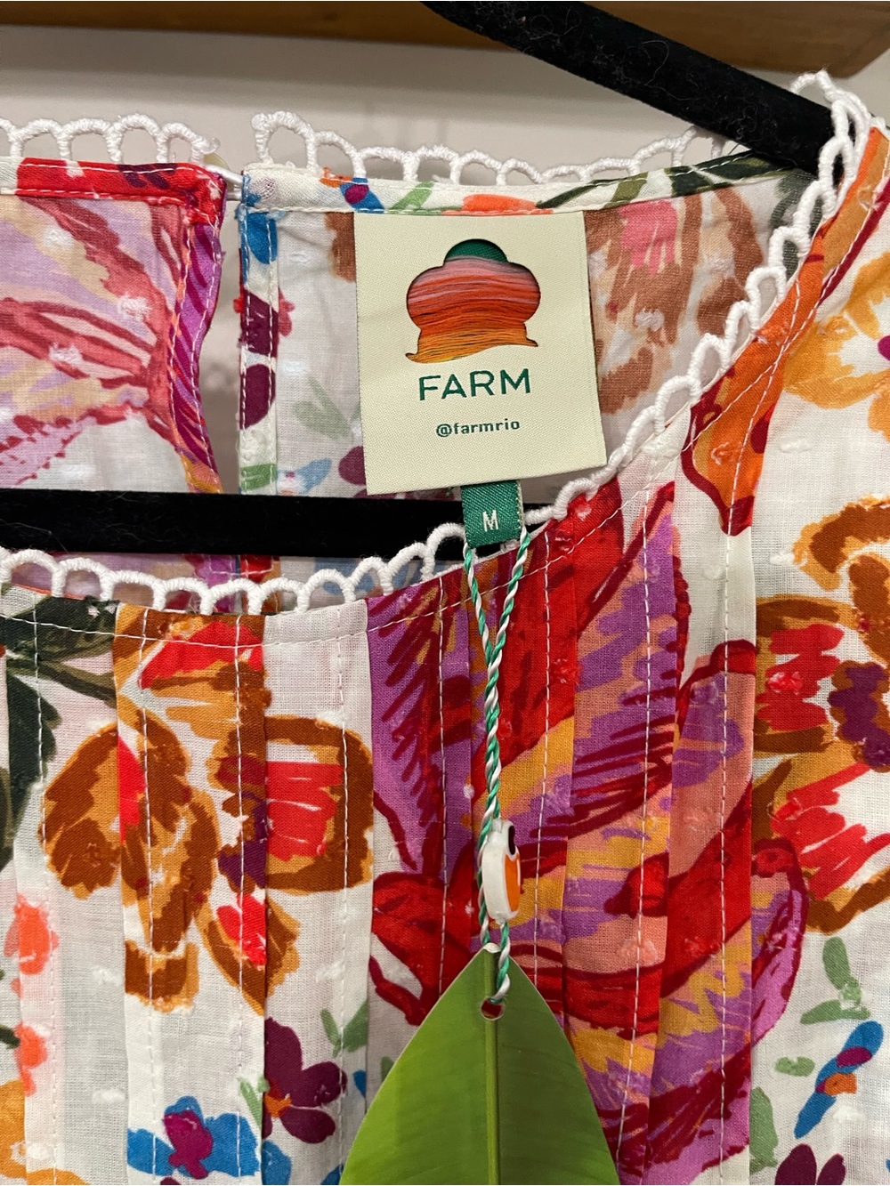NWT Farm Rio Spring Banana Top- M - Picture 6 of 6